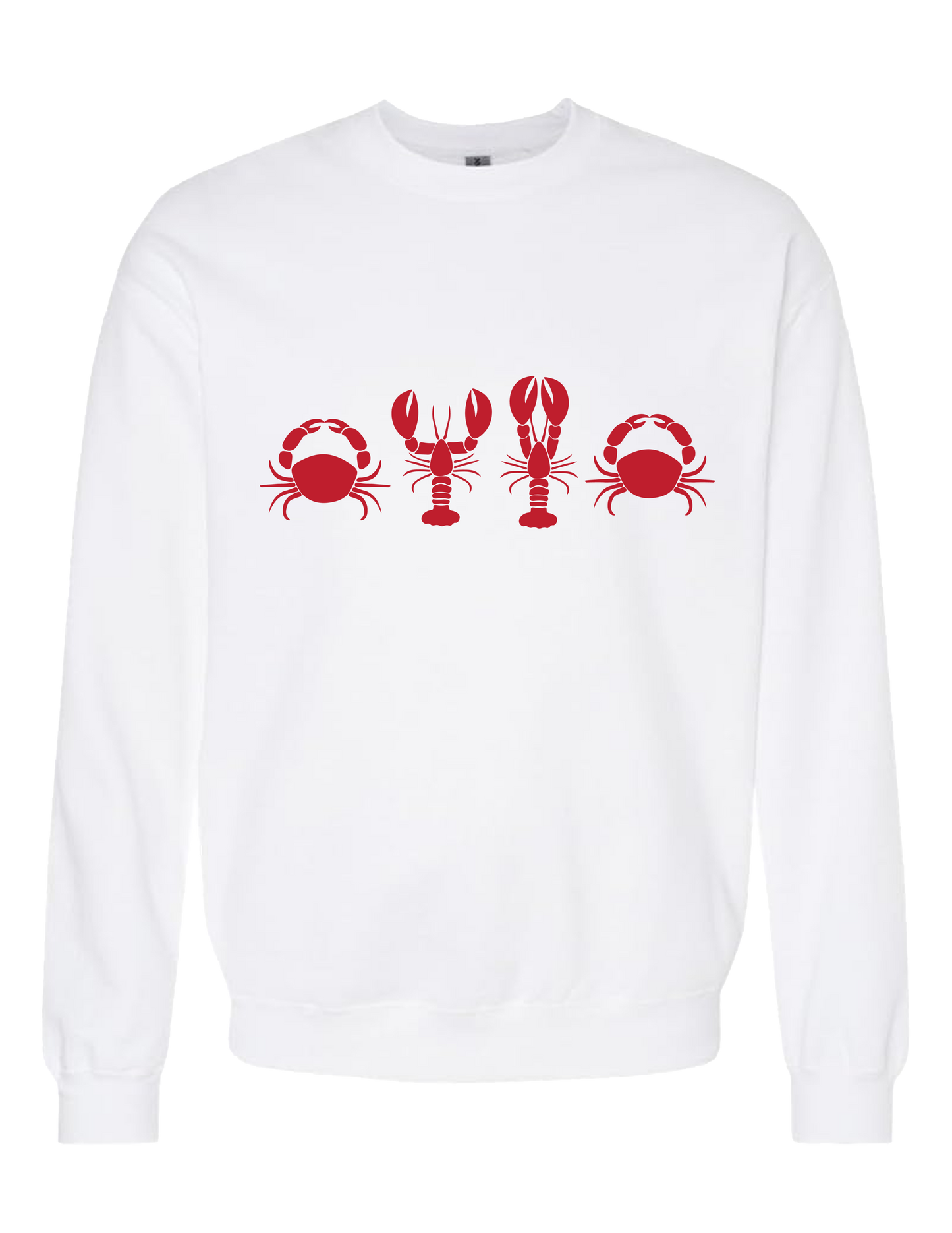Crustacean Crewneck - White
