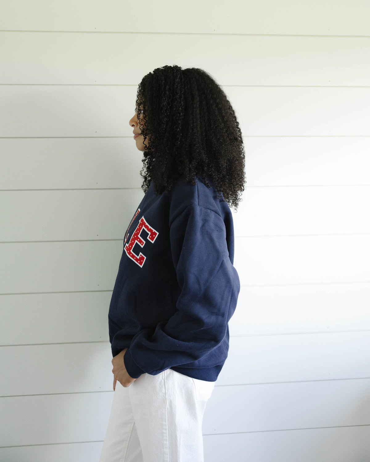 Polka Dot Mockneck - Navy & Red-3