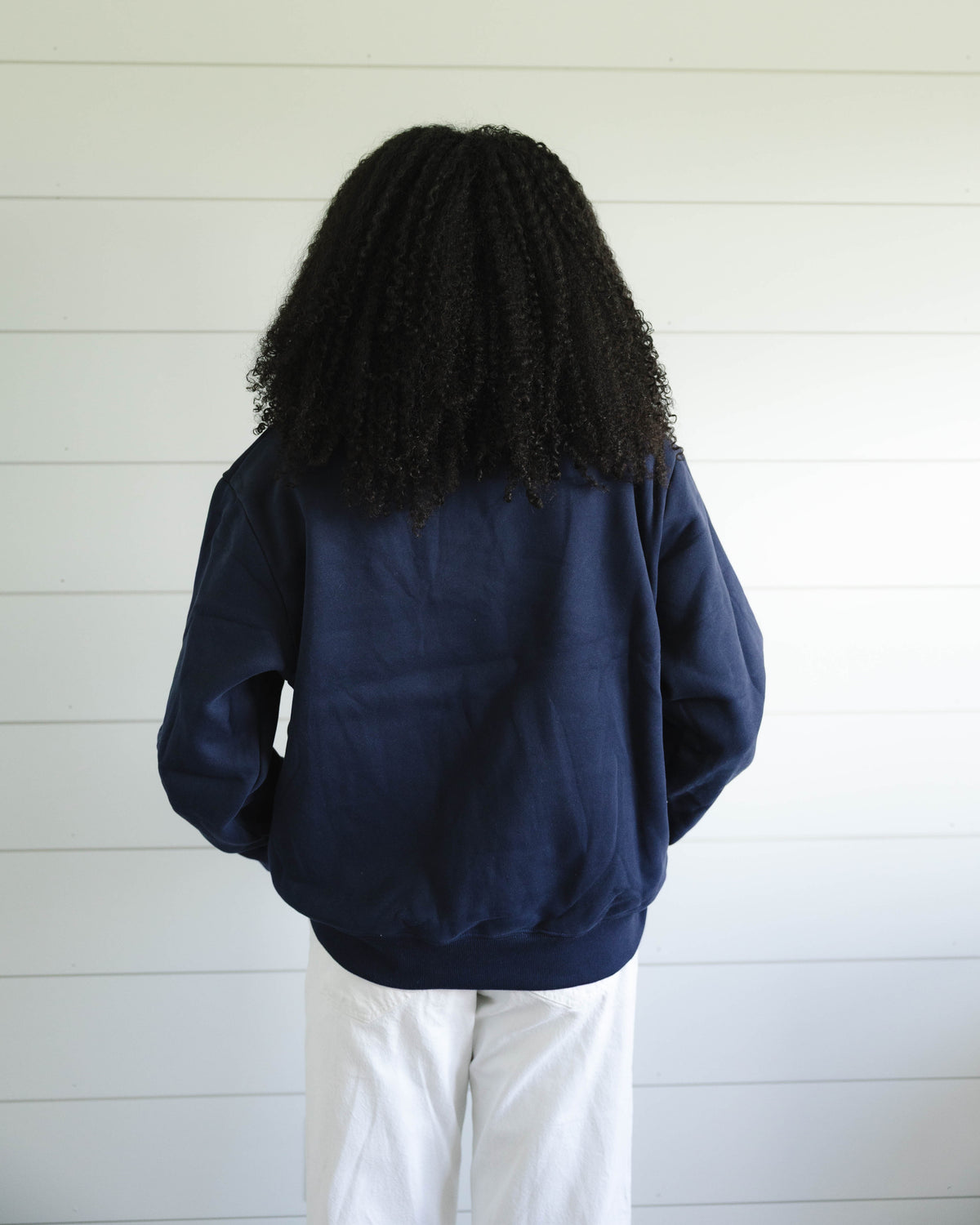Polka Dot Mockneck - Navy & Red-4