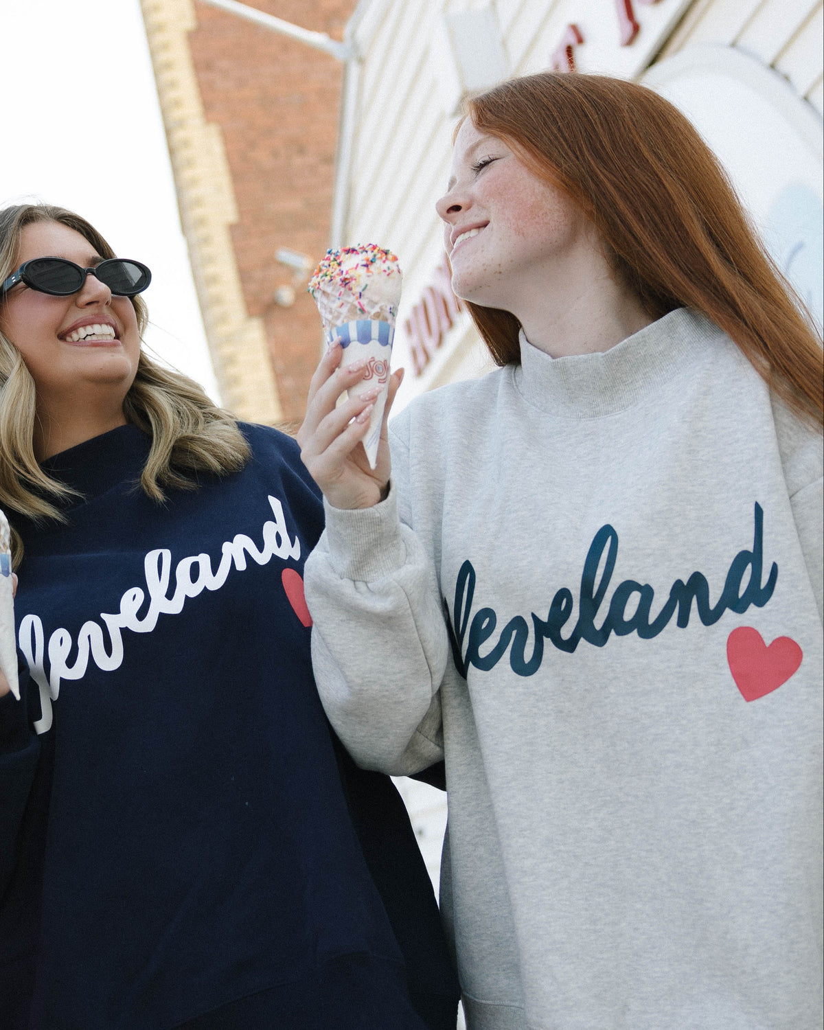 Signature Mockneck - Heather Grey and Navy-1