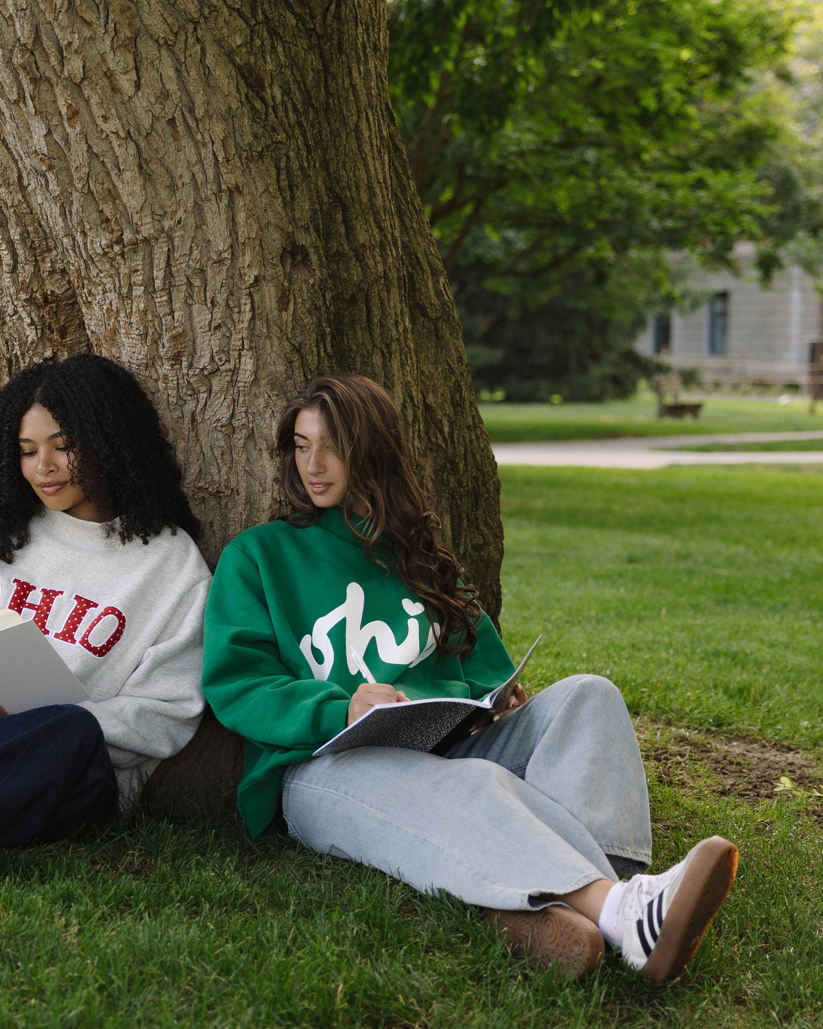 Signature Mockneck - Green & White