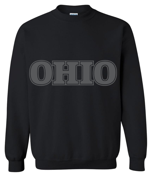 Varsity Crewneck - Black & Charcoal