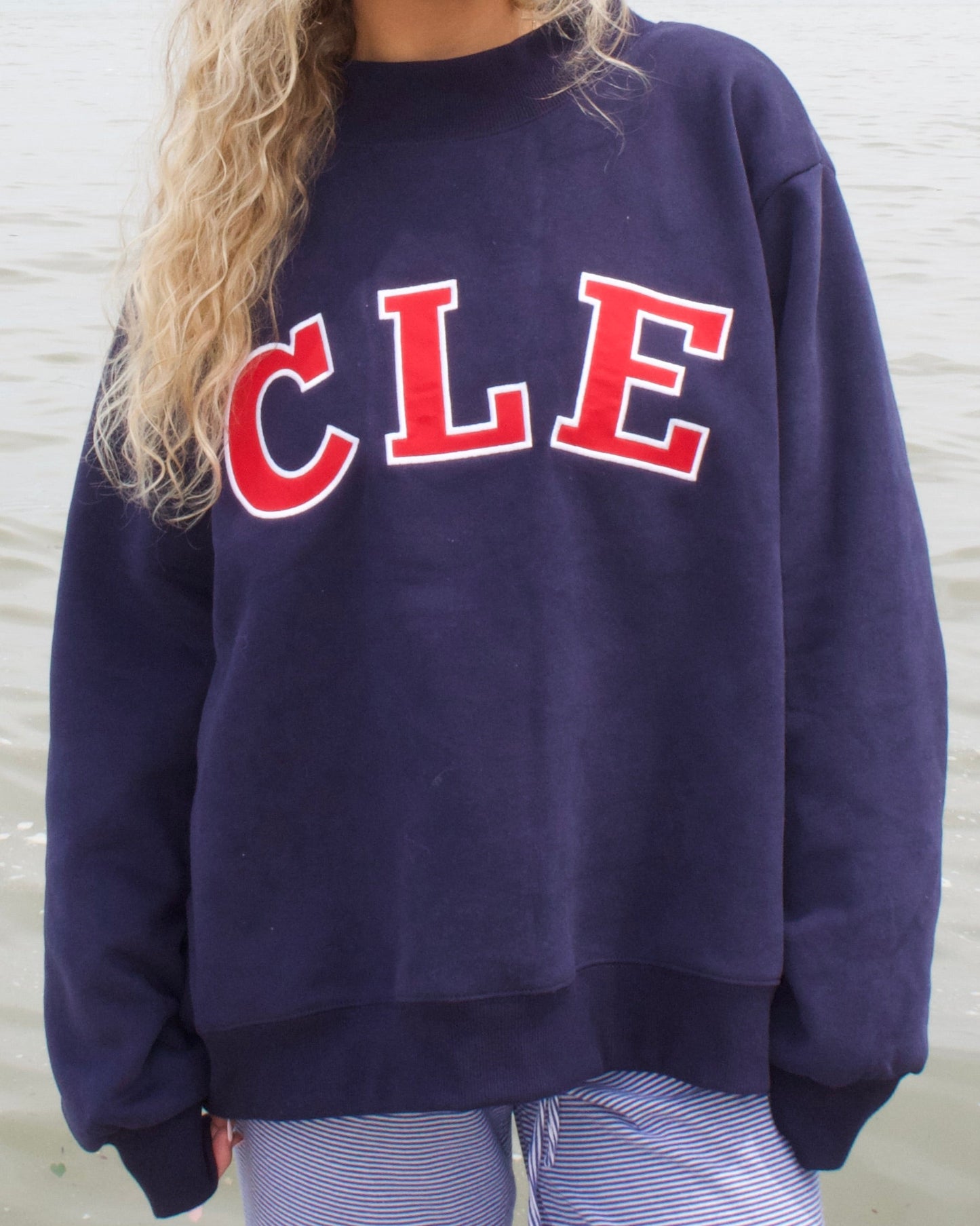 Core Mockneck - Navy & Red
