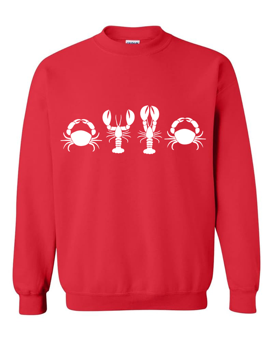 Crustacean Crewneck - Red