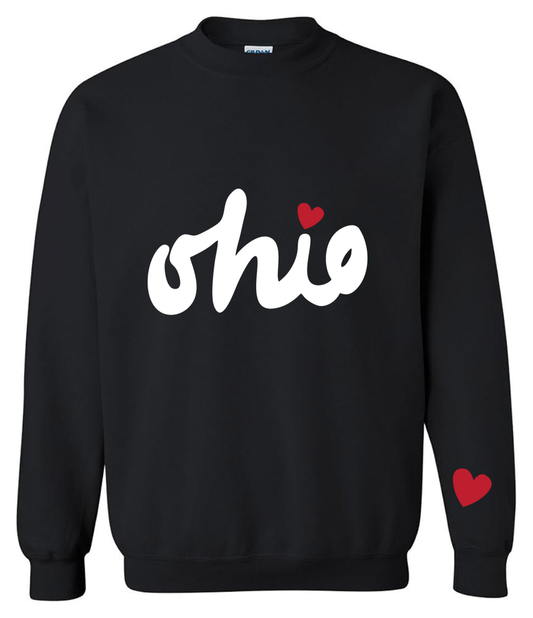 With Love, Crewneck - Black