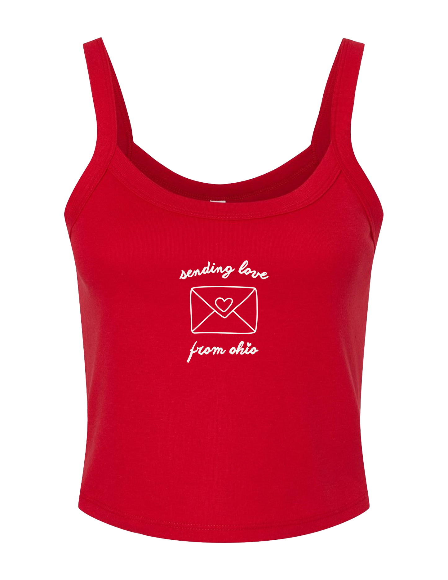 Red Love Letter Tank