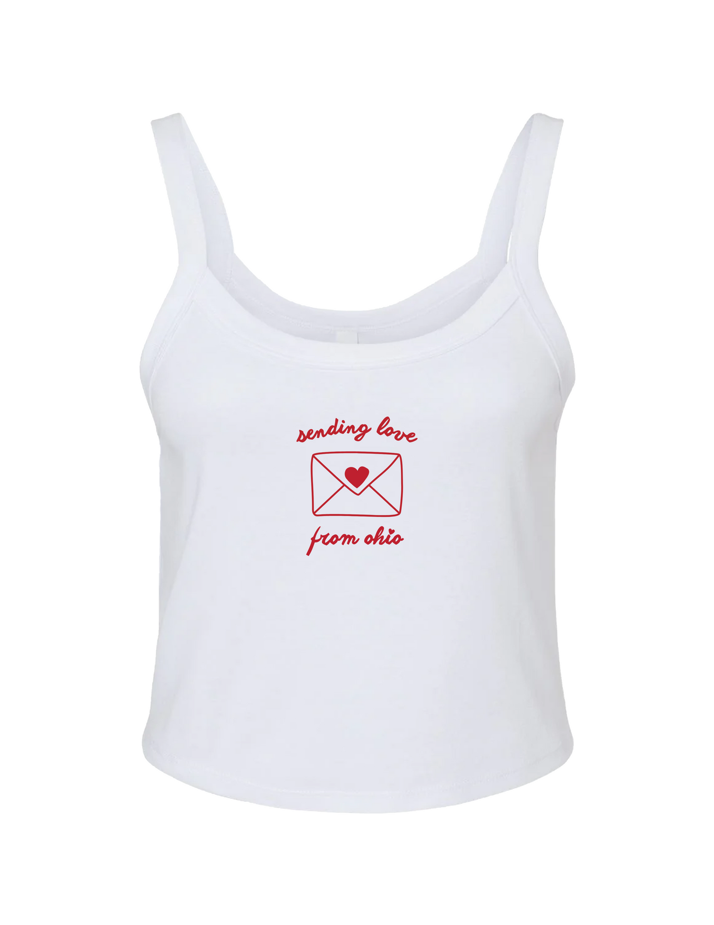 White Love Letter Tank
